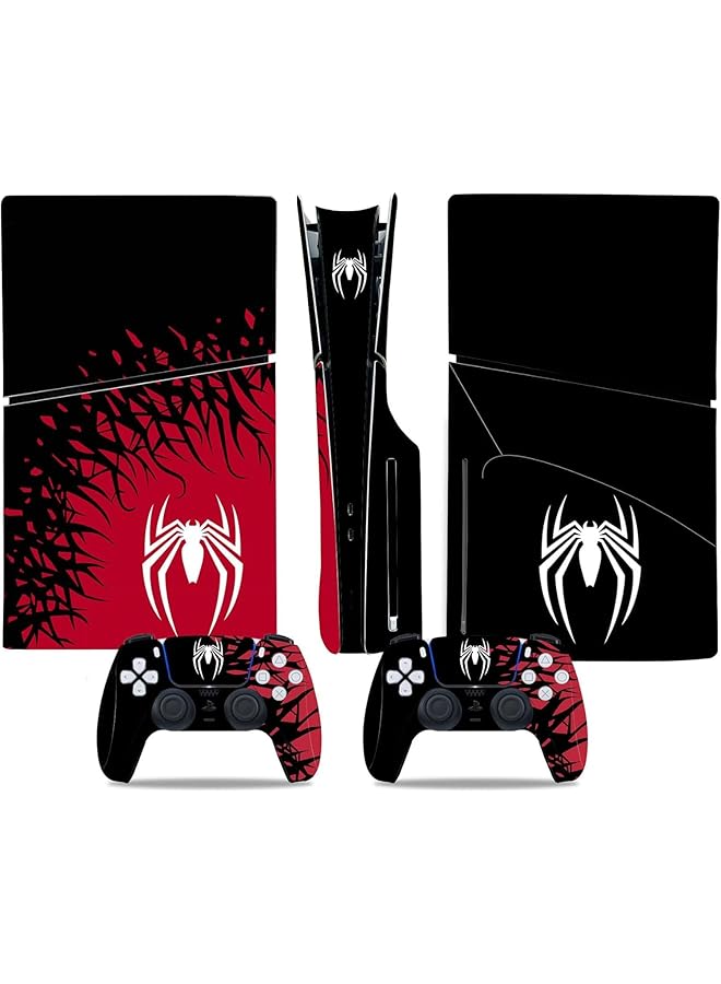 Beauenty Skin For Playstation 5 Slim Disc Version Sticker For Ps5 Vinyl Decal Cover For Playstation 5 Controller Full Wrap Skin Protective Film Sticker Compatible With Ps5 Slim Disk Edition - Image 1