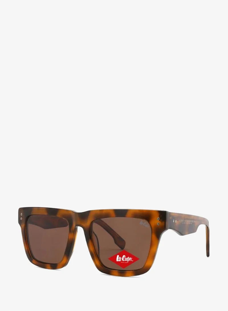 لي كوبر 1.4 Tac Polarized Sunglasses Demi Frame Brown Mirror Lens 54mm  - LCM10760C2