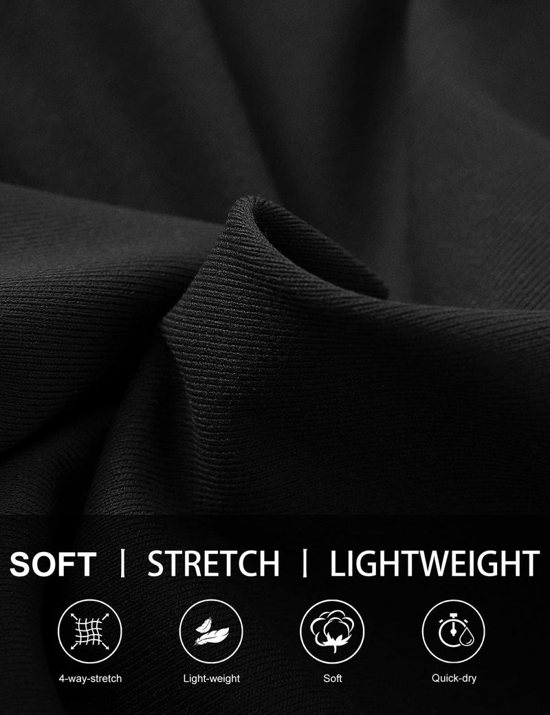 baleaf Women's 7" Athletic Long Shorts High Waisted Running Bermuda Shorts with Pockets Black X-Large - Image 4