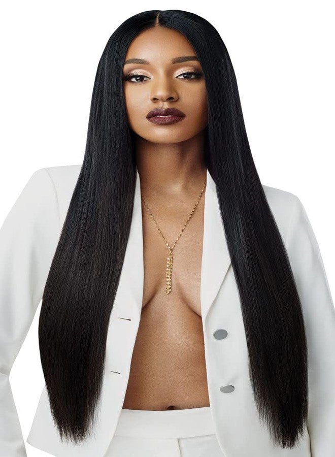 Outre Luxe Line pure Virgin Human Hair 15+ Quality Grade NATURAL STRAIGHT (18", NBRN) - Image 1