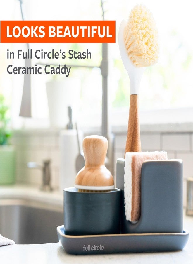 Full Circle Walnut and Cellulose Scrubber Sponges - Pack of 6 - Powerful, Non-Scratch Kitchen Sponges Made with Plant-Based Sustainable Materials, Safe for Nonstick Cookware - Image 5