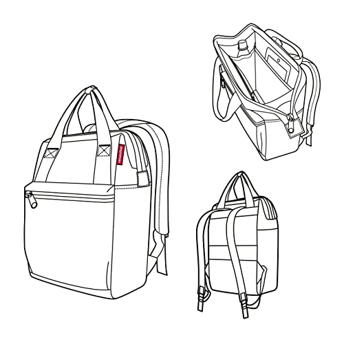 reisenthel allrounder R sky rose – Backpack and tote bag in one - With plug-in flap for travel trolleys - Image 4