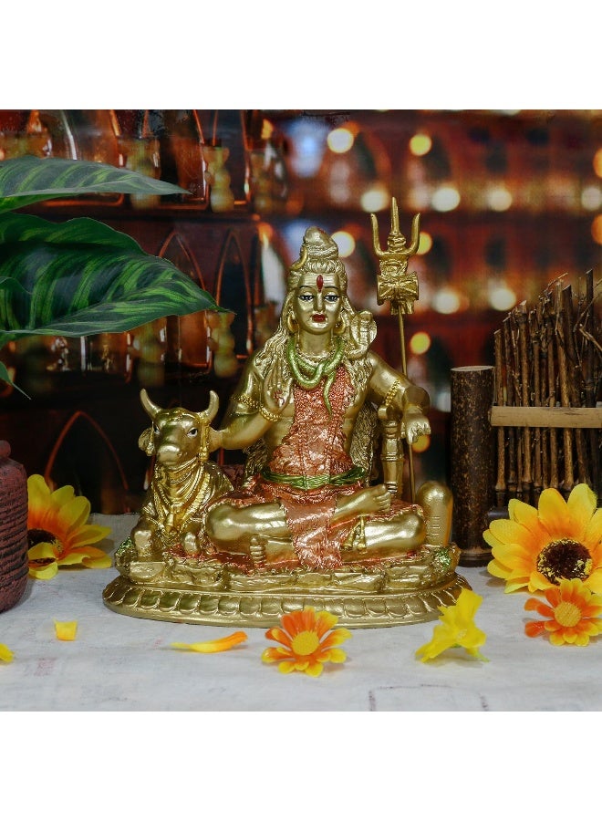 alikiki تمثال الإله الهندي شيفا - تمثال الإله الهندي اللورد شيفا لمعبد المنزل الهندي عنصر بوجا زخرفة هدايا ديوالي تأمل غرفة اليوغا ديكور المذبح - Image 3