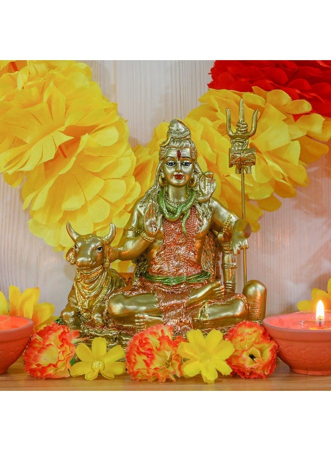 alikiki تمثال الإله الهندي شيفا - تمثال الإله الهندي اللورد شيفا لمعبد المنزل الهندي عنصر بوجا زخرفة هدايا ديوالي تأمل غرفة اليوغا ديكور المذبح - Image 4