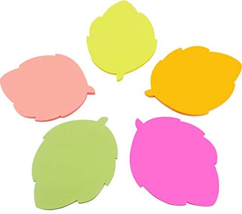 4A Shapes Sticky Notes,Leaf Shape,2.83 x 2.83 Inches,Neon Assorted,Self-Stick Notes,200 Sheets/Pad,1 Pad/Pack,4A 5061 - Image 4