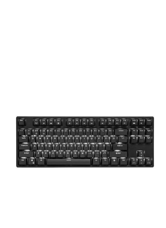 RK - RK987 Mechanical Keyboard 87 Keys White LED Backlight Tenkeyless Gaming Keyboard, Wired/Wireless Bluetooth Gaming/Office for iOS Android Windows MacOS and Linux - Image 1