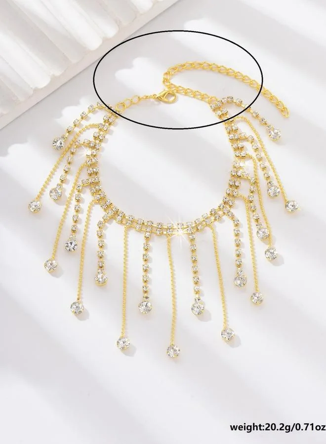 Take Two  Embellished Anklet with Tassel Pendants for Women | Best Price UAE