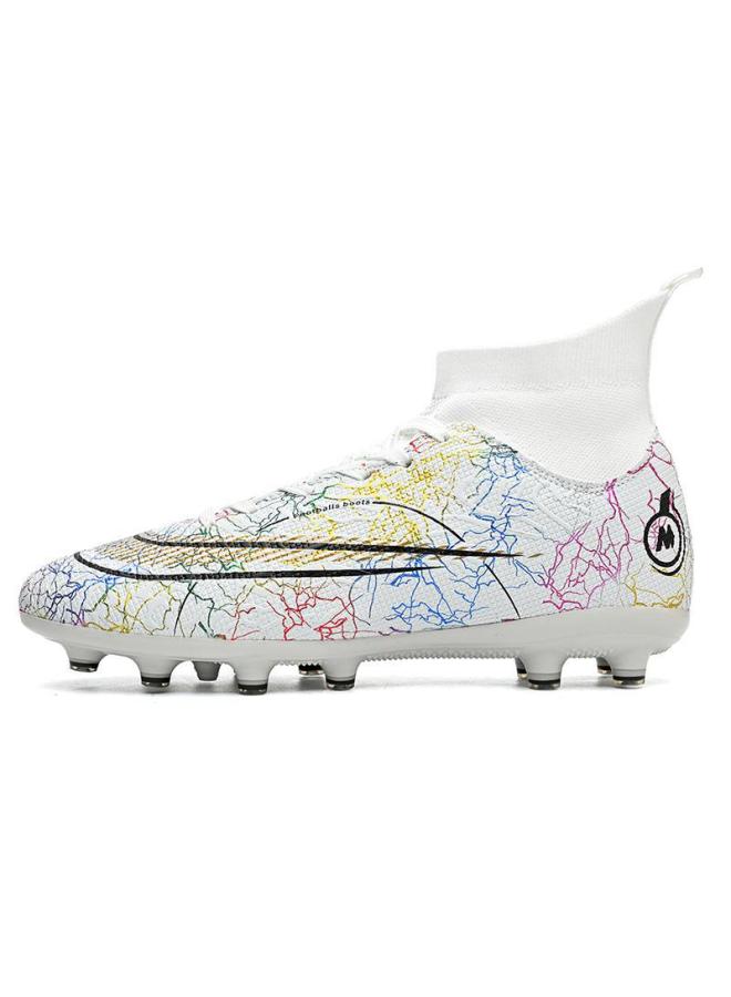 Long Spike Football Shoes For Men, Fg Non-slip Training And Compeion-specific Soccer Shoes, Lightweight High-top Soccer Shoes For Youth