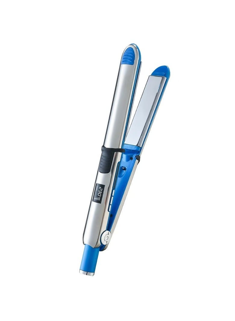 Negative Ion Hair Straightener, Fast Heating Hair Tools, 2 in 1 Dual Voltage Hair Straightener Curler for All Hairstyles,Curl and Straighten Hair With One Professional Tool - Image 1