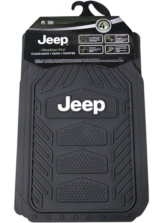 Plasticolor Jeep Weatherpro 4 Pc. Floor Mat Set, One Size - Image 4