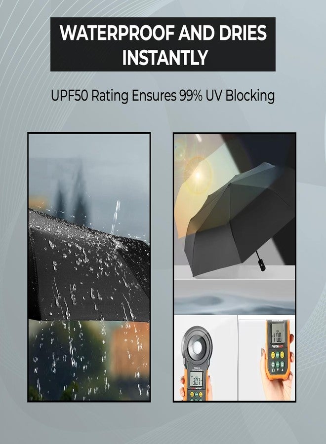 Robustt Wind Resistant Waterproof Umbrella - Sky Blue (Pack of 2) | Auto Open & Close Mechanism | Lightweight & Compact | Heavy Duty | Travel- Friendly - Image 5