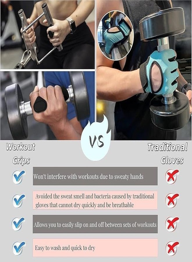 istore Gym Workout Gloves with Wrist Support & Hand Grips | Anti-Slip Rubber Palm Protection for Weight Lifting, Deadlift, Pull Ups, Dumbbells & Fitness Training (Unisex) - Image 4