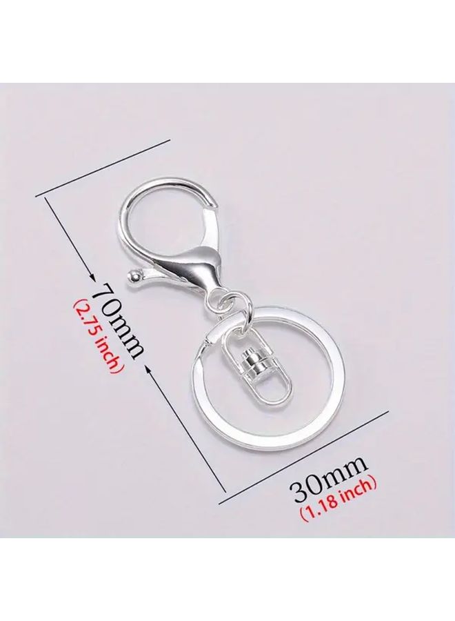 10Pcs Golden Lobster Claw Key Rings Swivel Clasp Keychain Accessories DIY - Image 4