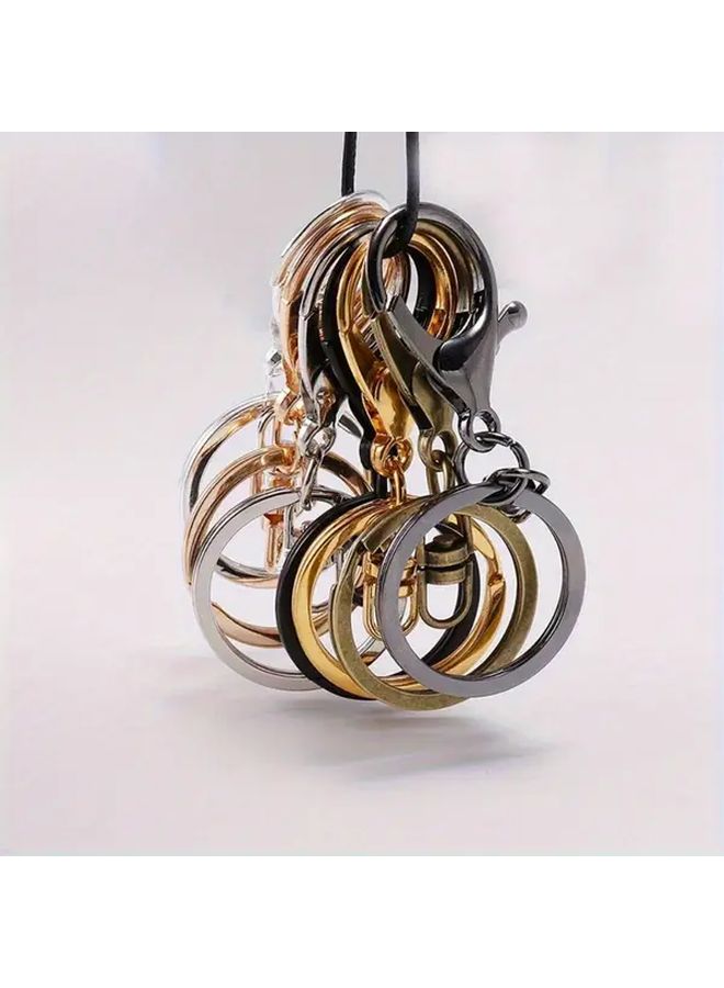 10Pcs Golden Lobster Claw Key Rings Swivel Clasp Keychain Accessories DIY - Image 5
