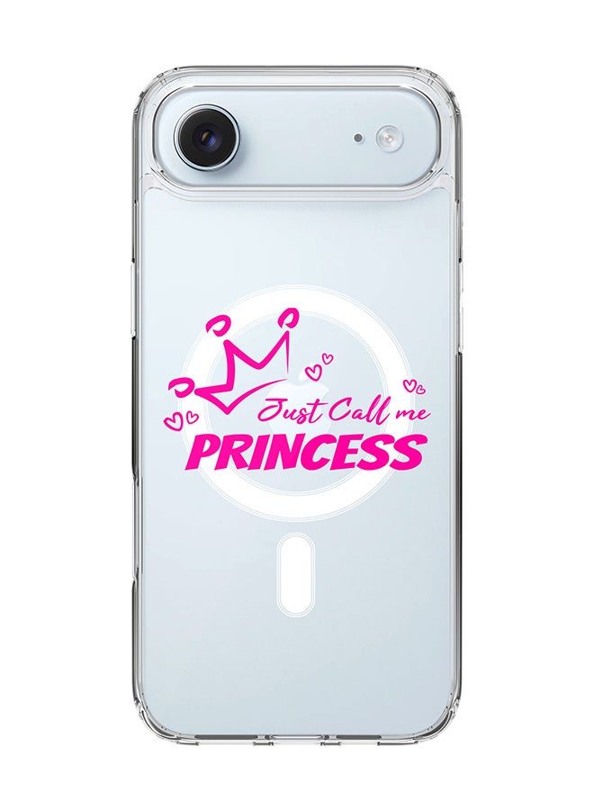 Stylizedd Classic Clear MagSafe Case for iPhone 17 Air , Hybrid Soft Case Flexible Edges Anti Drop TPU PC Gel Thin Transparent Cover [ Designed for iPhone 17 Air ] - Just call me princess