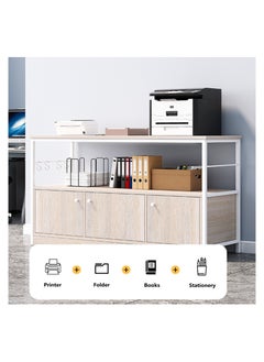 Storage Cabinet,Office File Cabinet,2-Tier Storage Rack With Doors,Open Storage Shelves,For Home, Study, Office - pzsku/ZAD291BA67E2A02235D63Z/45/_/1703144163/2435a824-ad6c-4672-9657-8425555deb90