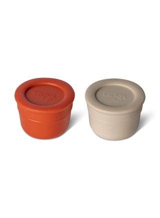 Mini Sauce Container With Lids, Leakproof Dip And Salad Dressing Container, Reusable Sauce Container For Lunch Box - Brick And Beige - pzsku/ZAD291C8109DE2B248546Z/45/_/1689079762/cffd023b-b282-4b76-81a8-8c7d3fb1d25b