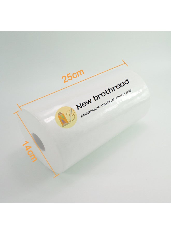 New brothread Cut Away Machine Embroidery Stabilizer Backing 10" x 50 Yd roll - Medium Weight 2.5 Ounce - Cut into Variable Sizes - for Machine Embroidery and Hand Sewing - Image 2