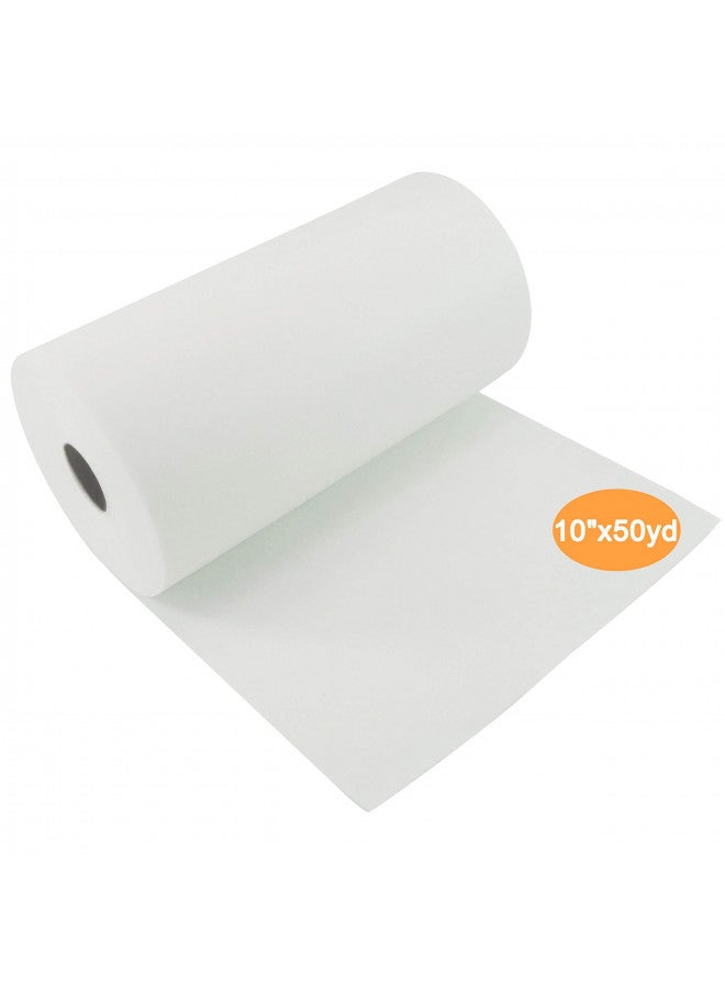 New brothread Cut Away Machine Embroidery Stabilizer Backing 10" x 50 Yd roll - Medium Weight 2.5 Ounce - Cut into Variable Sizes - for Machine Embroidery and Hand Sewing - Image 1