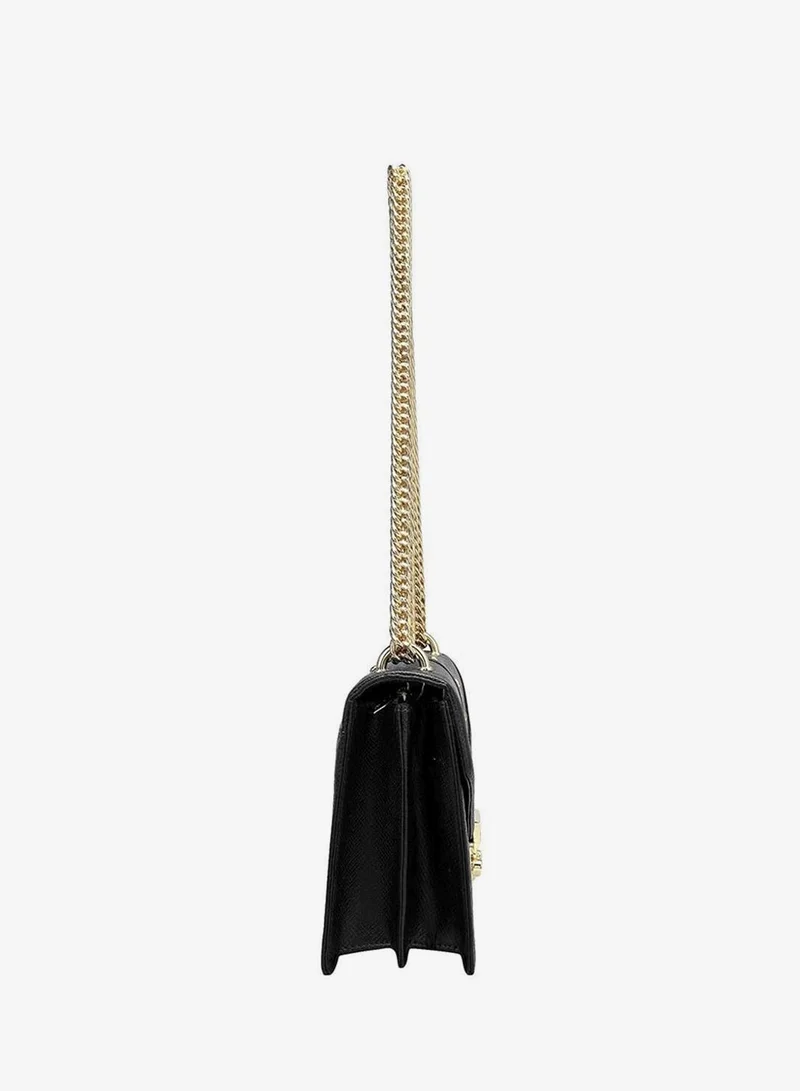 Da Milano Genuine Leather Black Satchel Bag