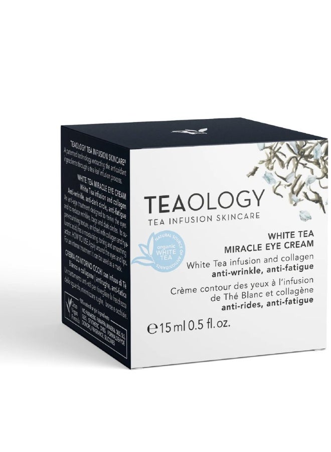 Teaology White Tea Miracle Eye Cream Anti-Wrinkle 15ml - Image 2