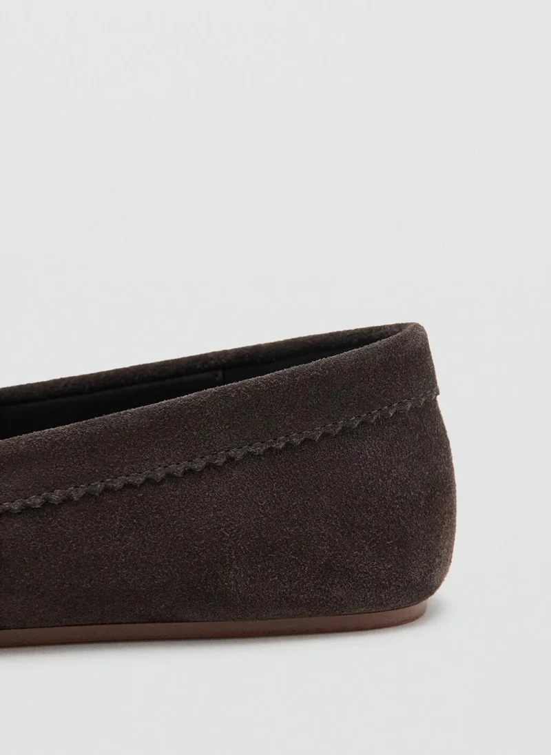 MANGO  Suede moccasin with bow for Women | Best Price UAE