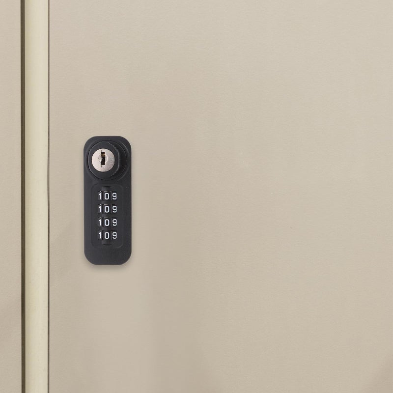 4 Digit Combination Cabinet Lock Keyless Password Steel Door Vertical Mount - Image 5