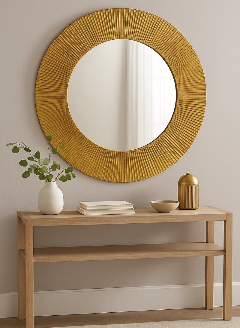 لوفت ميلدا، مرآة، دائرية، D90XP2.5CMS، ذهبية، معدنية-193134 - Image 1