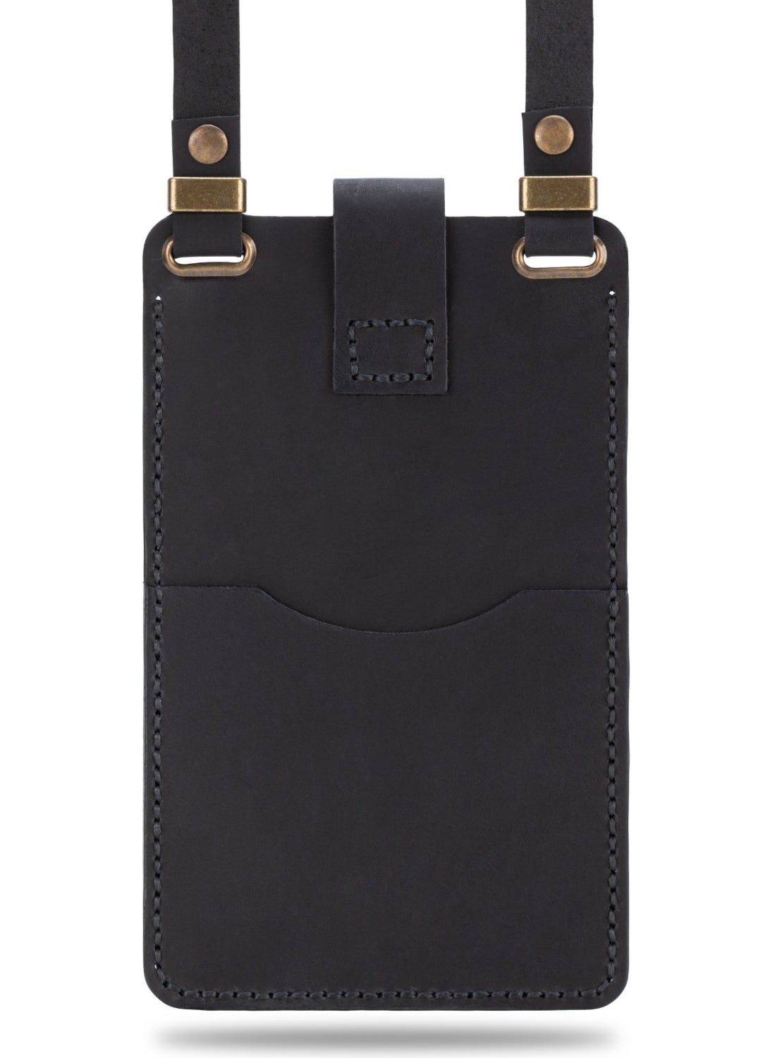 Vagave Women's Genuine Leather Phone Bag with Shoulder Strap and Money and Card Compartment  - Image 1