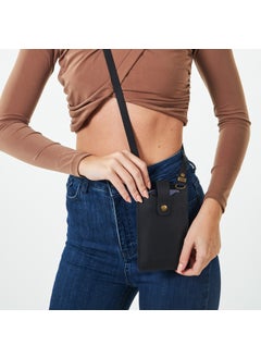 Vagave Women's Genuine Leather Phone Bag with Shoulder Strap and Money and Card Compartment  - Image 4