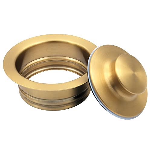 LQS Kitchen Sink Garbage Disposal Flange and Sink Stopper, fit 3-1/2 Inch Standard Sink Drain Hole Color Golden - Image 5
