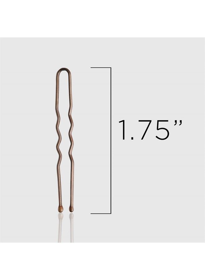 Fromm Style Artistry 1.75" U-shaped Crimped Hair Pins, Matte Bronze, 800 Hair Pins, Secure Hold, Suitable for All Hair Types and Lengths, Hair Accessories for Women - Image 3