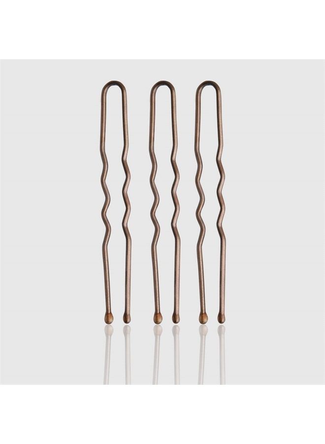 Fromm Style Artistry 1.75" U-shaped Crimped Hair Pins, Matte Bronze, 800 Hair Pins, Secure Hold, Suitable for All Hair Types and Lengths, Hair Accessories for Women - Image 2