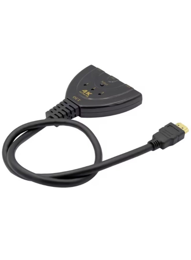 HDMI-compatible Switch KVM Splitter 4K 2K 3D 3 input 1 Output Mini 3 Port VIdeo Switcher Hub 1080P For DVD HDTV Xbox PS3 PS4 - Image 2