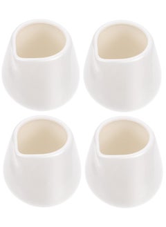 Excefore Mini Creamer Jugs, 4pcs Ceramic Sauce Cups Milk Creamer Pitcher Serving Creamer Jugs Without Handle for Milk Coffee  - Image 1