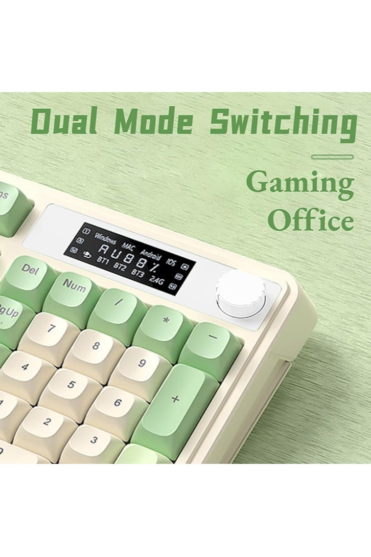 Aula S99pro Bluetooth Wireless Keyboard Three Mode RGB Knob Smart Screen Wireless Gaming Keyboard Custom Ergonomics Keyboard - Image 4