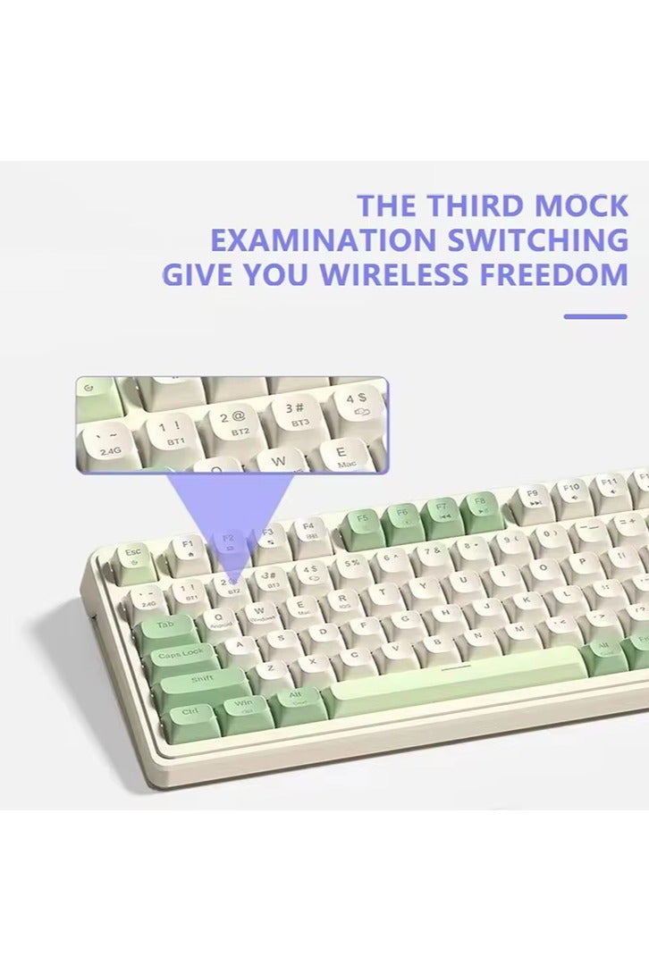 Aula S99pro Bluetooth Wireless Keyboard Three Mode RGB Knob Smart Screen Wireless Gaming Keyboard Custom Ergonomics Keyboard - Image 5