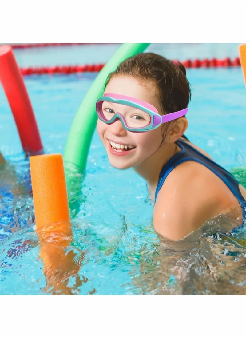 ShebSheb Swim Goggles For Kids Boys Girls Anti-Fog Anti-Uv Wide View Swimming Goggles For Kids 6-14 Age  - Image 5