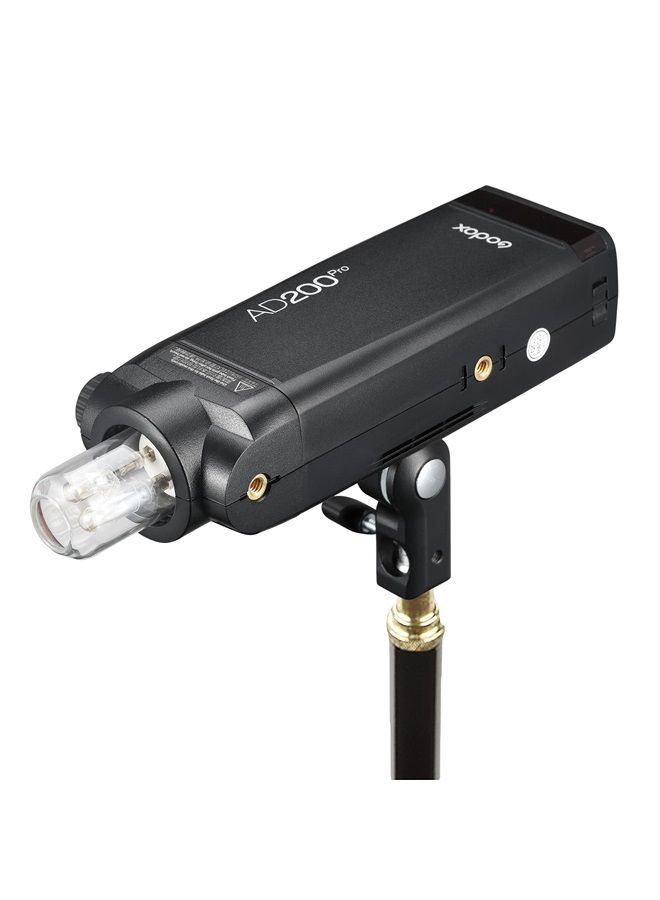 Godox AD200Pro AD200 Pro 200Ws 2.4G TTL 1/8000 HSS Flash Strobe Speedlite Monolight with BD-07 Barn Door Honeycomb Grid 4 Color Filter Kit and AD-S2 Standard Reflector(AD200 Upgrade Version) - Image 1