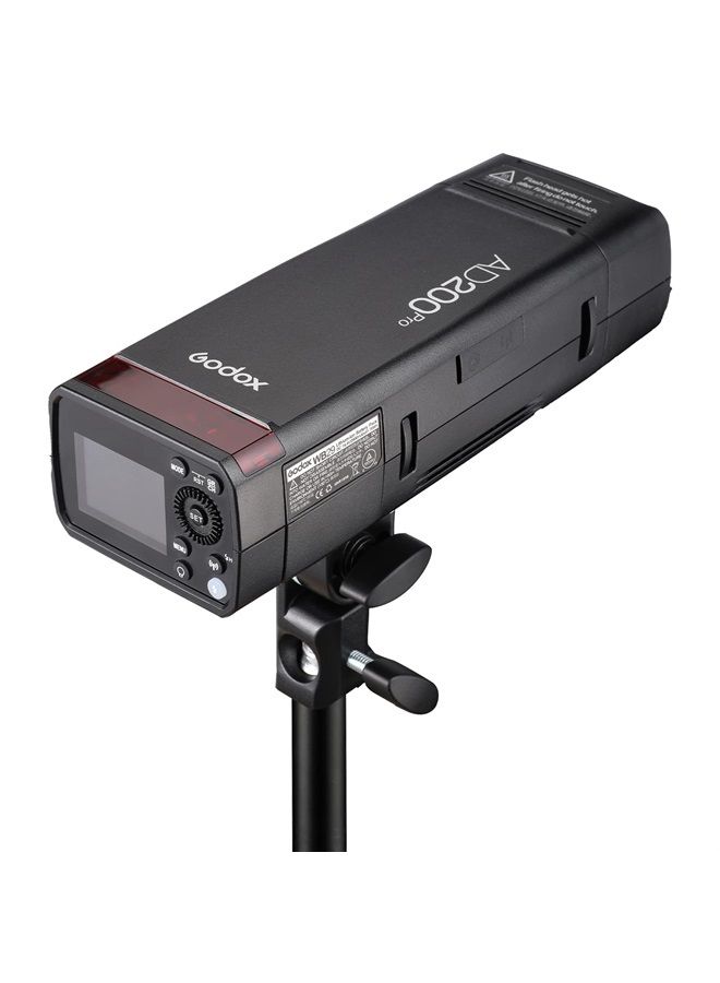 Godox AD200Pro AD200 Pro 200Ws 2.4G TTL 1/8000 HSS Flash Strobe Speedlite Monolight with BD-07 Barn Door Honeycomb Grid 4 Color Filter Kit and AD-S2 Standard Reflector(AD200 Upgrade Version) - Image 2