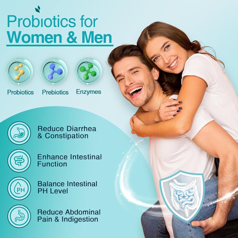 ZEBORA Probiotics for WomenMen Digestive Health with 120 Billion CFUs MensWomens Probiotic for Gut Health Immune Support and Gut Detox with 45Day Supply 90 Veggie Capsules - Image 3
