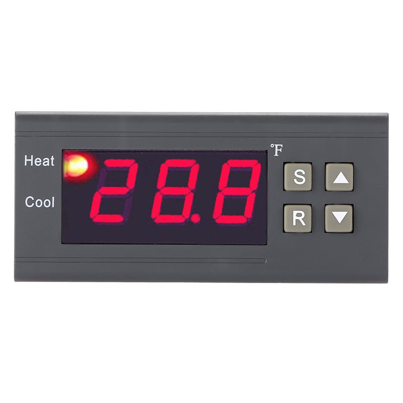 MH1210F Digital Temperature Control Controller Thermostat -58~194℉ Fahrenheit Sensor AC110V - Image 1