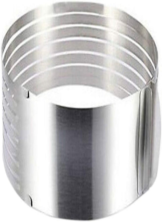 AKDC Adjustable Layered Cake Cutter Slicer,6-8 Inch Stainless Steel Round Bread Cake Slicer Cutter Mold Cake Tools,Circular Baking Tool Kit Set Mousse Mould Slicing - Image 3