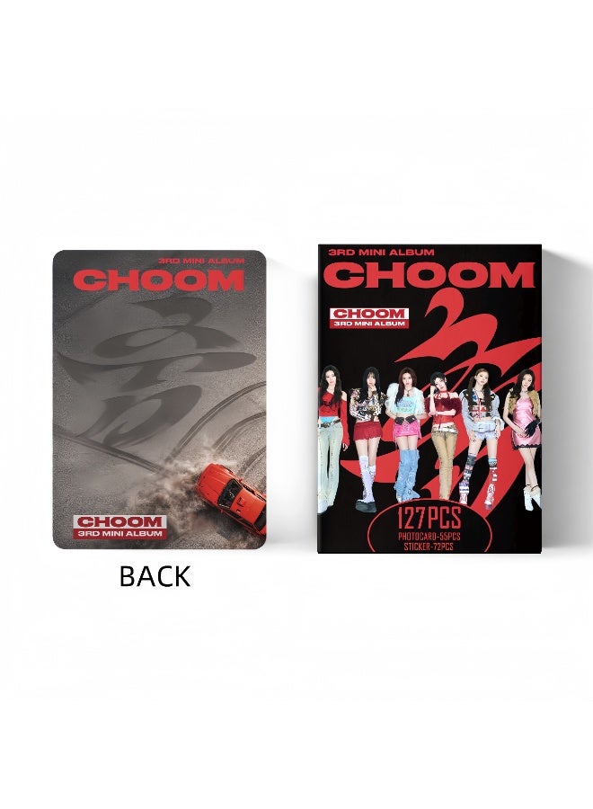 Harse 127Pcs BABYMONSTER New Album CHOOM Lomo Cards and Stickers - Image 4