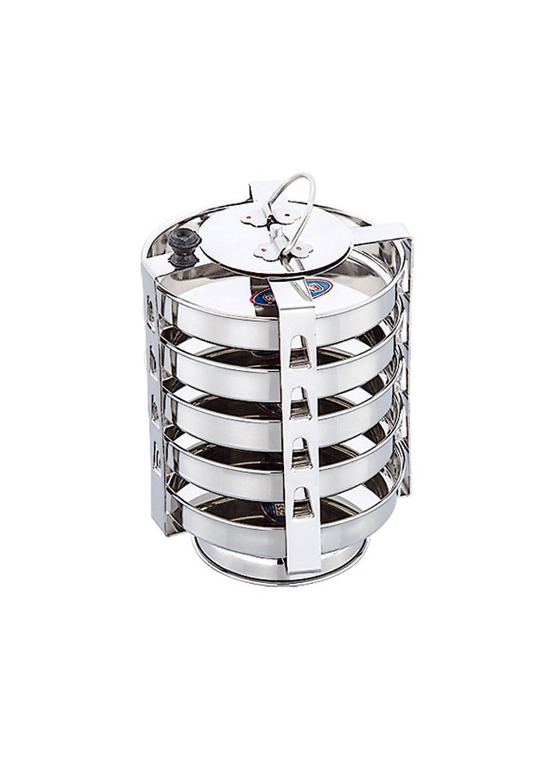 Expresso - Expresso Stainless Steel Dhokla Stand, 5 Piece, Silver - Image 1