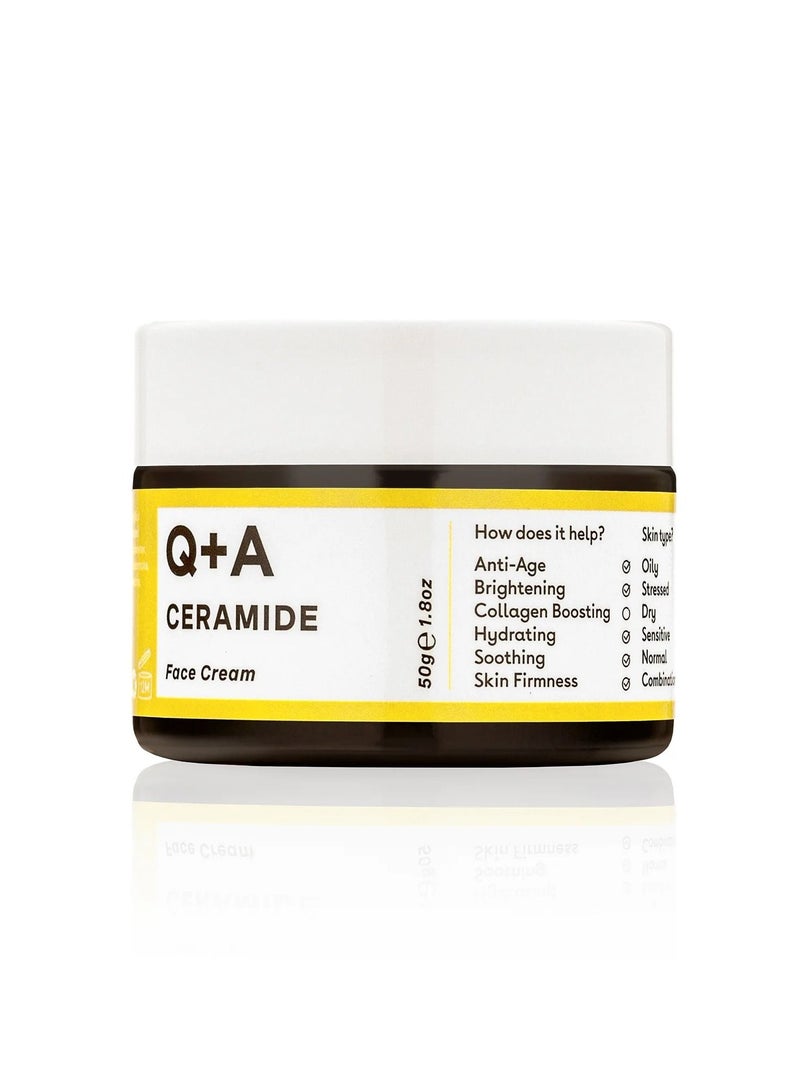 Q+A Ceramide Cream To Restore The Skin And Restore Its Freshness By Stimulating Collagen Production - 50 ml - Image 2