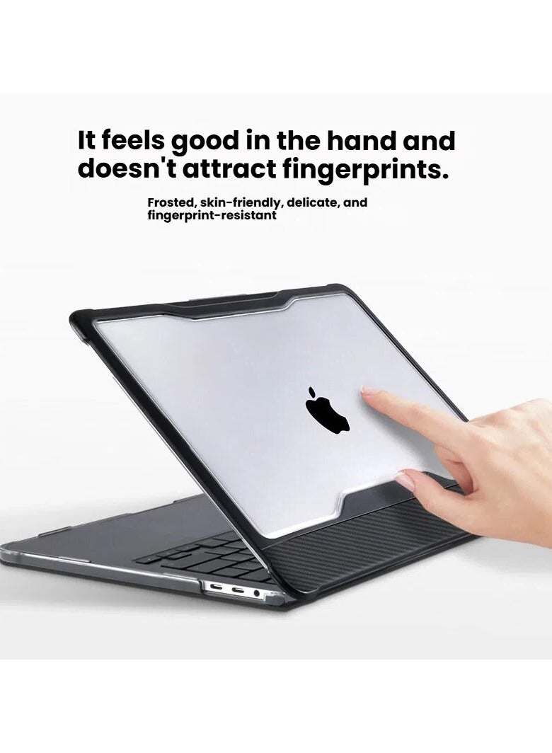 عام غطاء صلب غير لامع من ألياف الكربون لجهاز MacBook Air مقاس 13.3 بوصة (طرازي A1369/A1466)، غطاء واقي كامل الجسم مضاد للصدمات ومقاوم لبصمات الأصابع. - Image 2