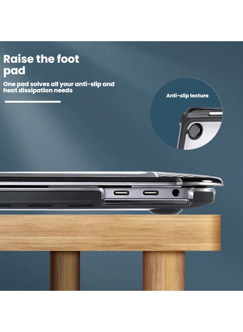 عام غطاء صلب غير لامع من ألياف الكربون لجهاز MacBook Air مقاس 13.3 بوصة (طرازي A1369/A1466)، غطاء واقي كامل الجسم مضاد للصدمات ومقاوم لبصمات الأصابع. - Image 5