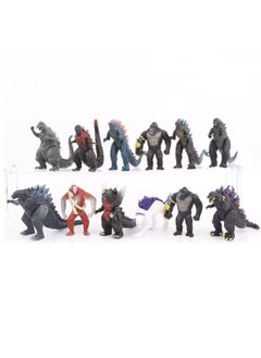 Generic 12 Pieces Of 8cm2 Generation Godzilla Vs. Gorilla Evolution Version Scar King Gorilla Hand Model Doll Ornaments Toys  - Image 1