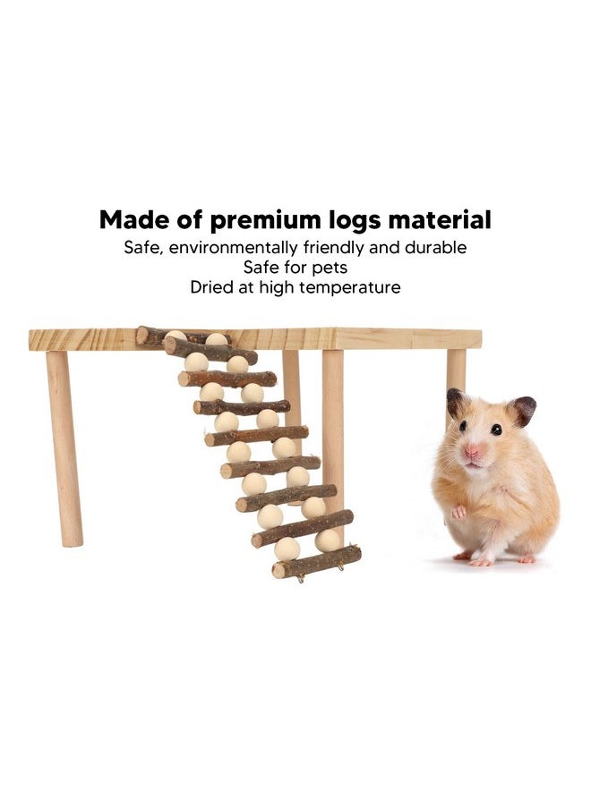 Hamster Climb, Wooden 2 Layer Ladder Climbing Playground, Hamster Cage Accessories, Chew Toy for Hamsters, Honeycreepers and Other Small Pets - pzsku/ZAD29D90D485645DA90A7Z/45/_/1737032128/c4f3e1b1-1270-4fd5-a101-1211128aa589